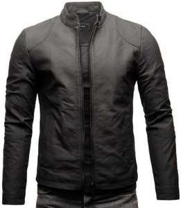 OEM Customized Design Motorbike Cow Skin Jacket Men's Winter <b>Stand</b> Collar Breathable Customized Logo Color Wholesale ODM Service - Product Image 4