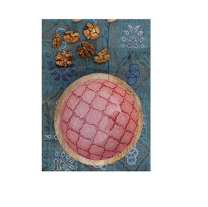 Cuenco de madera pintado a mano respetuoso con el medio ambiente en uso cuenco decorativo de madera para servir cuenco de diseñador personalizado OEM a la venta - Product Image 1