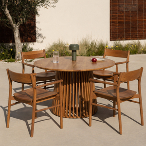 Solid Mahogany Wood Restaurant Dining <b>Table</b> Luxury Cafe Hospitality Furniture Custom Made Jepara Indonesia Modern Design Durable - Product Image 1