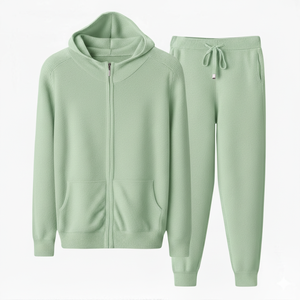 Men's Breathable Fleece Winter Casual Tracksuit Jogging Suit Side <b>Stripe</b> Hoodies Pants Set Custom Color Size Eco-Friendly - Product Image 5