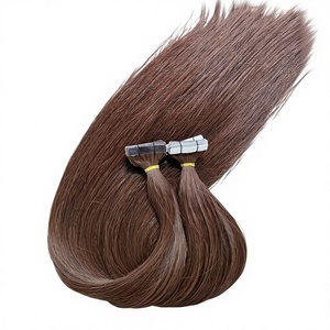 Zenohair Extensions de cheveux 100% naturels Remy vietnamiens lisses ondulés à bandes adhésives PU 100g décolorées 2026 - Product Image 1