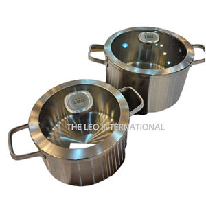 Juego de utensilios de cocina de 6 piezas listo para inducción de Metal de acero inoxidable, ollas y sartenes, sartén para salsa - Product Image 2