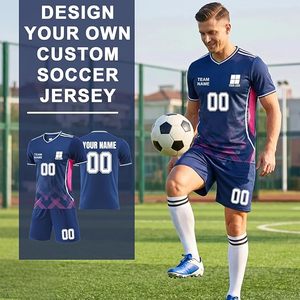 Ensemble de maillots de football personnalisés avec nom, numéro et logo pour hommes, jeunes et enfants, uniforme d'entraînement respirant - Product Image 4
