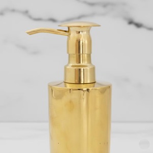 Distributeur de savon liquide en métal finition or de haute qualité, idéal pour la salle de bain et les comptoirs de lavabo, fabriqué en Inde - Product Image 4