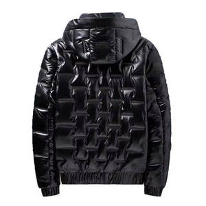 Veste matelassée en duvet de canard personnalisée OEM 2025, veste d'hiver décontractée de haute qualité, épaisse et chaude pour hommes - Product Image 1