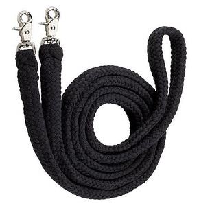 Vente en gros de rênes de cheval tissées en polyester de base personnalisées équipement d'équitation durable logo personnalisé entraînement de course occidentale - Product Image 1