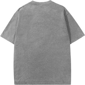 เสื้อยืดโอเวอร์ไซส์ผู้ชายแบบใหม่ล่าสุด ทรงหลวมไหล่ตก ผ้าฝ้าย 100% เนื้อหนา ใส่สบายสำหรับฤดูร้อน ลายตัวอักษร เสื้อยืดโอเวอร์ไซส์ - Product Image 4