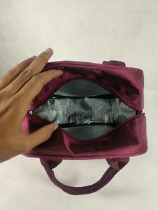 Insulated <b>Lunch</b> <b>Bag</b> Double Layer Zipper Food Tote Thermal Picnic <b>Bag</b> with Handles Custom Logo - Product Image 1