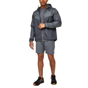 Customized Coated Stand Collar <b>Men</b> Autumn Windbreaker <b>Jacket</b> Breathable Waterproof Windproof High Quality - Product Image 3