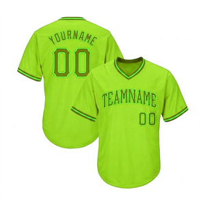 Último Estilo, Servicio OEM, Jersey de Béisbol a la Moda, Antibacteriano, Gran Venta, 100% Algodón, Transpirable, Bajo Precio, Manga Corta, Personalizado - Product Image 2