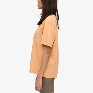High Quality Women's Orange <b>Flame</b> Logo Printed Cotton T-<b>Shirt</b> Crew Neck Loose Fit Casual Short Sleeve Spring Summer Jersey Top - Product Image 3