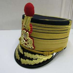 Custom Romania Gold Lace Peak Cap Gold <b>Band</b> 56-58CM Formal <b>Hat</b> for Outdoor Use Unisex Adult - Product Image 4