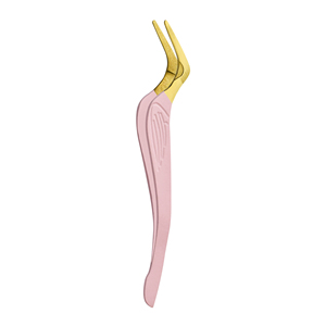 Applicateur de cils Khadmi Impex en acier inoxydable plaqué or avec pointe en fibre antistatique de précision, étiquetage privé - Product Image 1