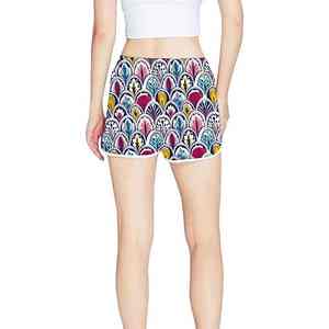 Nouvelle Collection 2026 – Short de Plage Femme Taille Haute Coupe Droite Sportif Imperméable avec Logo Personnalisé pour l'Été - Product Image 3