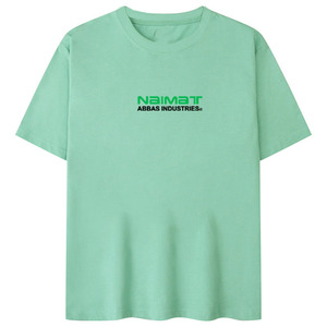 เสื้อยืดทรงบ็อกซี่หนานุ่มพิเศษสำหรับผู้ชาย สีเขียวเซจ ผ้าฝ้ายหนา ทรงไหล่ตก สไตล์สตรีทแวร์ลำลอง แขนสั้น - Product Image 6