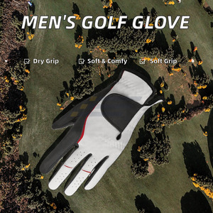 Custom Logo Design High Quality Anti-Slip Soft Sheepskin Leather Men's Golf <b>Gloves</b> <b>Moisture</b> Wicking UV Protection <b>Gloves</b> - Product Image 4