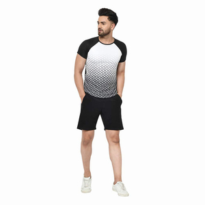 <b>Men's</b> <b>Black</b> Short Sleeve O-Neck <b>Slim</b> <b>Fit</b> Quick Dry Sporty T-<b>Shirt</b> Knitted Polyester Solid Color Crew Neck Workout Wear T-<b>Shirt</b> - Product Image 6