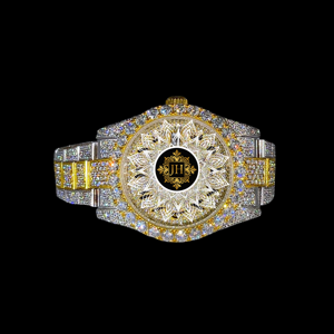 Reloj RLX Totalmente Cubierto de Diamantes VVS Moissanite, Joyería Hiphop, Aleación de Cuarzo, Cristal, Regalo para Compromiso, Fiesta, Boda, Aniversario - Product Image 1