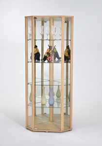 Vitrina Esquinera de Lujo Estilo Europeo para Oficina y Sala de Estar TMG-G28 con Iluminación LED - Product Image 4