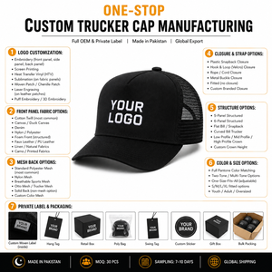 Custom Applique Logo Vintage Trucker <b>Cap</b> Brushed Cotton Front Fine Mesh Back Panel Wholesale Bulk Supplier For Gifts Sport - Product Image 5