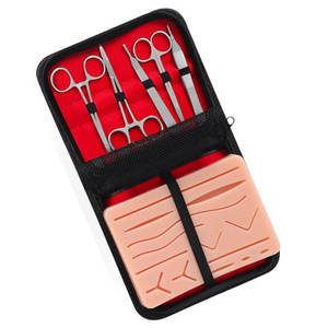 Suture Practice Kit for Medical Students Large Silicone Pad with 14 Pre-Cut Sutur kit by Dentavex - Product Image 1