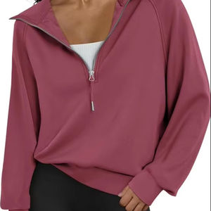 Sudadera con capucha y cremallera para mujer, diseño vintage, estampado sólido, transpirable, unisex, de algodón y poliéster - Product Image 6