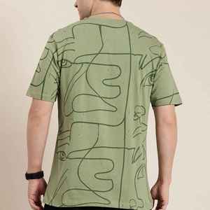 T-shirt col rond, t-shirt tendance, t-shirt de différentes couleurs à prix avantageux, impression personnalisée en usine, logo, coton uni, coupe ample - Product Image 2