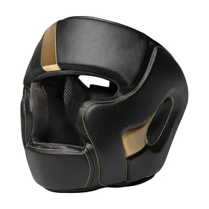 Premium Full Face Boxing Head Guard Safety Adjustable Training Riding Removable Face Bar Durable PU Leather Water Resistant - Product Image 5