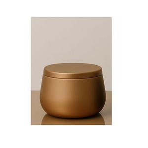 Bougie d'aromathérapie brillante dans un pot en métal avec couvercle disponible - Product Image 2