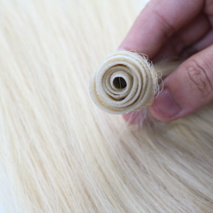 Pelo virgen vietnamita al por mayor ondulado fino natural e invisible para extensiones de cabello humano de trama Doble - Product Image 2