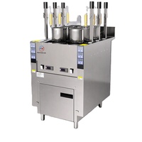 Nouveaux produits explosifs : Cuiseur à nouilles électrique automatique 12KW à 6 têtes en acier inoxydable, haute efficacité, équipement de cuisson commercial