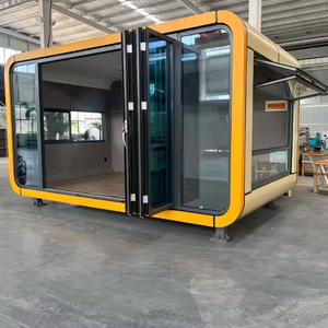 Cápsula espacial Apple Pod de acero de 20 pies y 40 pies, 2 pisos con terraza, contenedor prefabricado para <span class=keywords><strong>el</strong></span> hogar, cabina para baño, supermercado, uso en gimnasio - Product Image 5