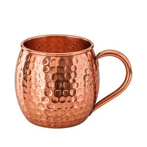 Vente en gros – Nouvelle tasse Moscow Mule en cuivre pur martelé de 16 oz – Tasse à bière en cuivre massif pour cocktails et barware – Logo personnalisé - Product Image 2