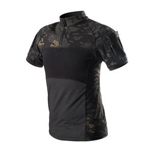 Vente en gros Chemise à manches courtes pour hommes Cargo Tactical Pullover Outdoor Polo T-Shirt - Product Image 6