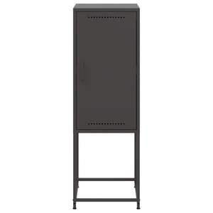 Mueble Alto Rectangular de Acero Negro, Diseño Industrial para Sala de Estar - Product Image 6