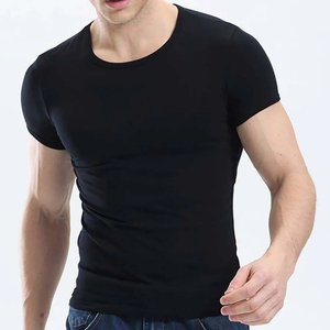 Camisetas Deportivas de Gimnasio para Hombre, Tejidas, de Manga Corta, Cuello Redondo, 100% Algodón, Corte Regular, Transpirables, con Logotipo Personalizado, al por Mayor - Product Image 1