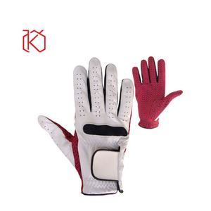 Guantes de golf unisex al por mayor de cuero genuino de color personalizado talla única para todas las manos deportivas - Product Image 3