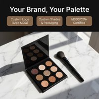 9-Farben Lidschatten-Palette Private Label Großhandel Hochpigmentierte Farben
