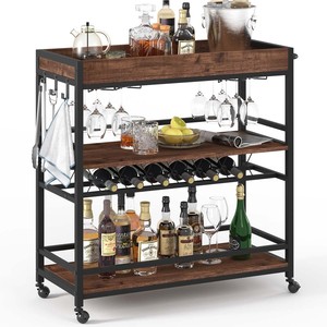 Support à bouteilles en bois de manguier artisanal en gros - Élégance rustique - Product Image 3