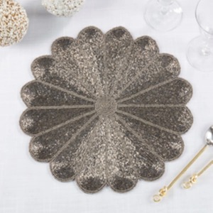 Premium Handcrafted Glass Beaded Round Placemat Decorative <b>Table</b> <b>Mat</b> For Dining Events And Home Decorative Dining <b>Table</b> <b>Mat</b> - Product Image 4