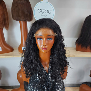 Perruque Courte Bouclée Birmane en Cheveux Vierges Vietnamiens Européens, Extensions de Cheveux Non-Remy, Entièrement en Dentelle, Double Trame Faite à la Machine, Toutes Couleurs, Vente en Gros - Product Image 1