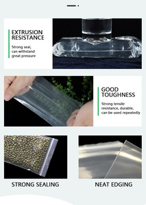 Recycled Clear <b>Transparent</b> Plastic Zipper <b>Bag</b> Custom Size Multi- Purpose Competitive Price with Superior Quality - Product Image 4