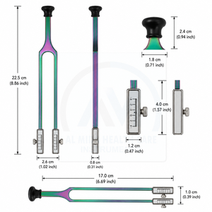 Diapason de précision Al Mida Healthcare, instrument médical de classe I, certifié CE, norme de sécurité ISO13485, utilisation manuelle en chirurgie - Product Image 5