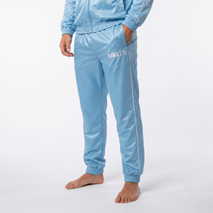 Survêtement en nylon pour homme, coupe-vent uni avec fermeture éclair intégrale et poche latérale, ensemble deux pièces personnalisé, vente en gros - Product Image 6