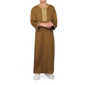 เสื้อคลุมผู้ชายแบบยาว แขนยาว ผ้าฝ้าย อุ่นสบาย ดีไซน์ใหม่ปี 2026 จากซาอุดิอาระเบีย เหมาะสำหรับฤดูใบไม้ร่วง ตะวันออกกลาง ขายส่ง ไซส์ใหญ่สำหรับชาวมุสลิม - Product Image 3