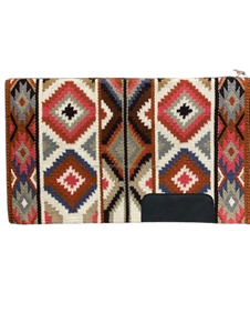 Couverture de selle occidentale personnalisée en gros, écologique et durable, pour chevaux, tapis en laine tissé à la main avec coins renforcés - Product Image 3