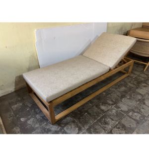 Solid Wood <b>Sun</b> Loungers Teak Flat Laying Platform <b>Bed</b> Furniture For Wholesale Importer Bulk Container Direct Factory Export OEM - Product Image 1
