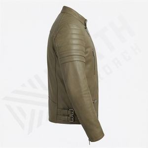 Blouson en cuir pour motards, en cuir de vachette, avec protections homologuées CE, équipement de sécurité pour la conduite, qualité supérieure, couleur personnalisée - Product Image 3