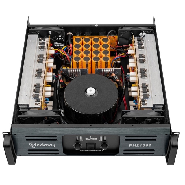 Professional Sound Amplifier 16000w 2channel 1000watts Class h 3U 2ohm Ca 12 Power Amplifier Audio