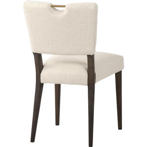 Chaise de salle à manger rembourrée moderne avec pieds en bois, chaise d'appoint pour restaurant, café, hôtel, salle à manger - Product Image 5